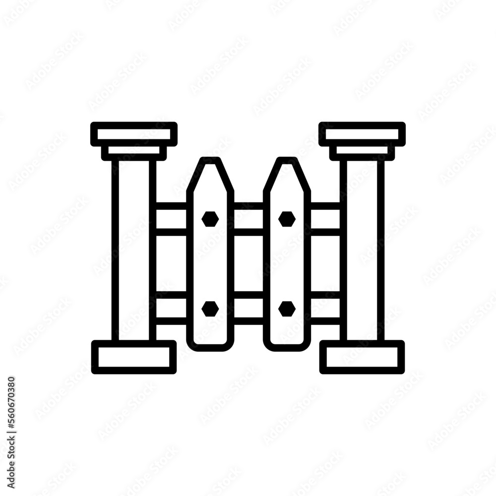 fence,icon, line, design,flat, style,trendy collection,template fence,icon, line, design,flat, style,trendy collection,template
