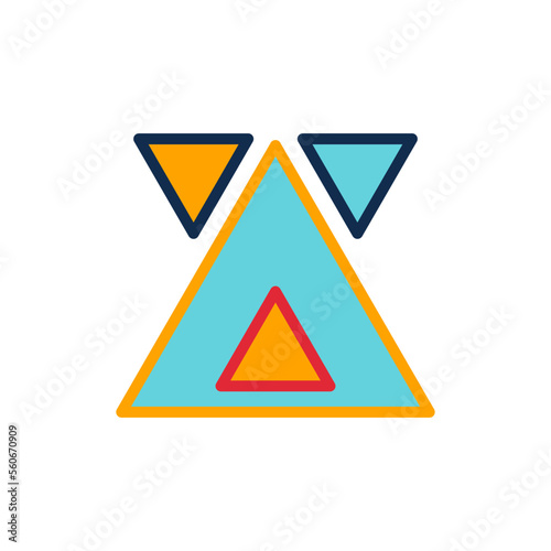 Free Download geometric abstract,icon, color, design,flat, style,trendy collection,template - GFXLoad