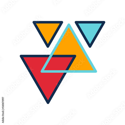 Free Download geometric abstract,icon, color, design,flat, style,trendy collection,template - GFXLoad