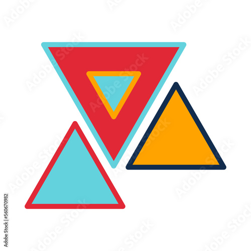 Free Download geometric abstract,icon, color, design,flat, style,trendy collection,template - GFXLoad
