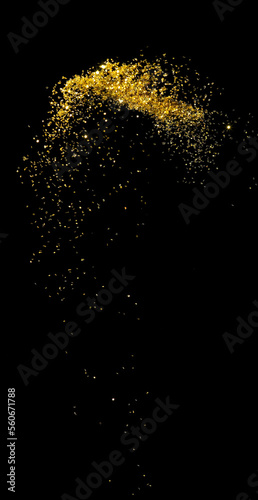 Explosion Paillettes d'or
