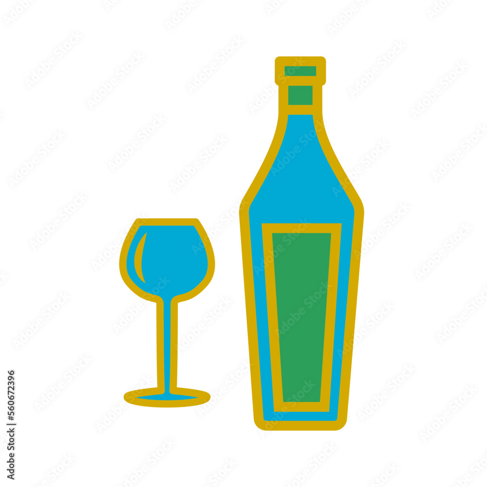 glass and bottles,icon, color, design,flat, style,trendy collection,template glass and bottles,icon, color, design,flat, style,trendy collection,template