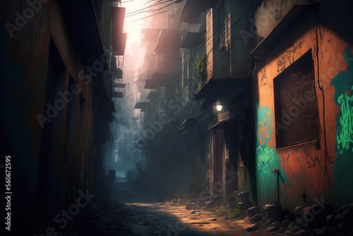 Barrio urban alley 