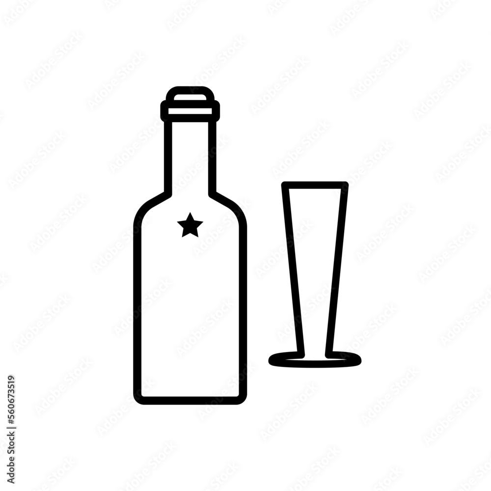 glass and bottles,icon, line, design,flat, style,trendy collection,template glass and bottles,icon, line, design,flat, style,trendy collection,template
