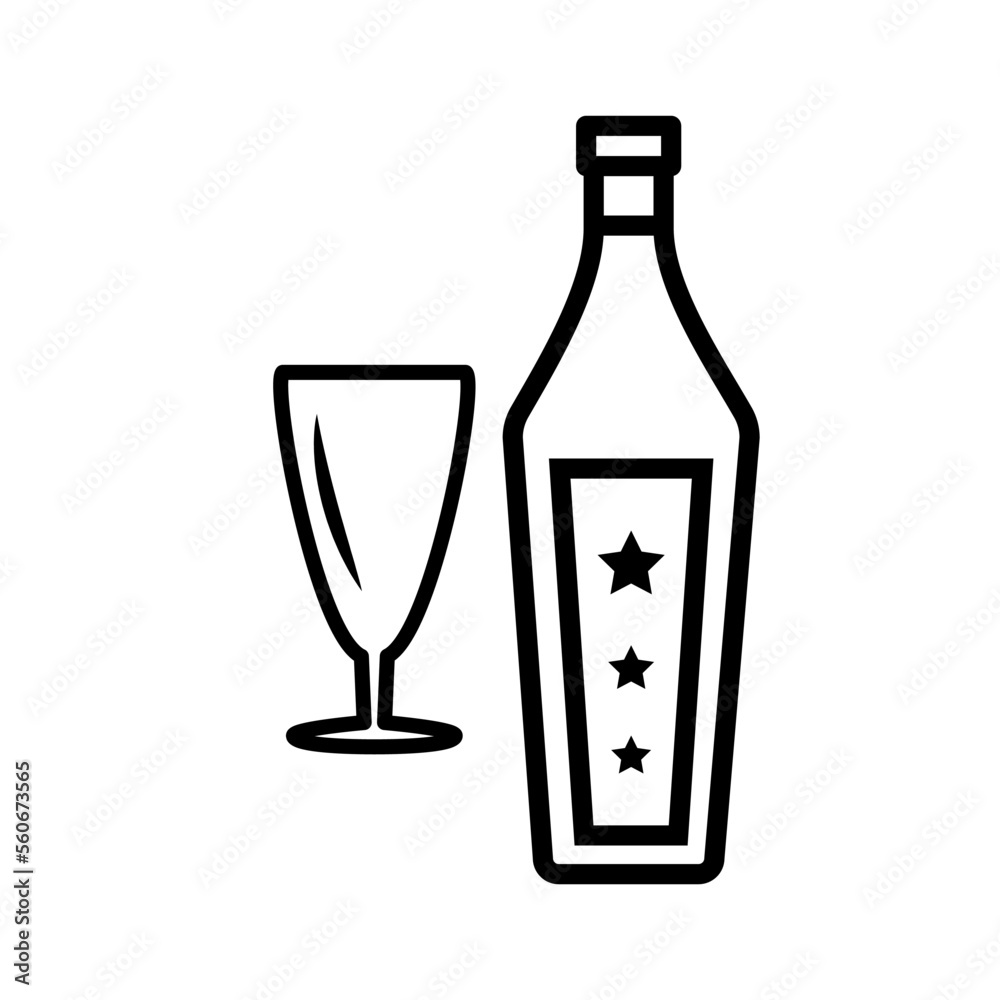 glass and bottles,icon, line, design,flat, style,trendy collection,template glass and bottles,icon, line, design,flat, style,trendy collection,template