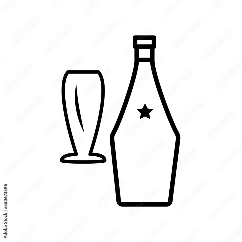 glass and bottles,icon, line, design,flat, style,trendy collection,template glass and bottles,icon, line, design,flat, style,trendy collection,template