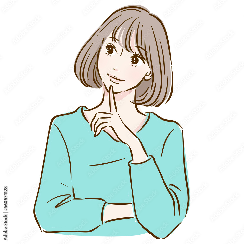 女性のイラスト素材 女性のイラスト素材
