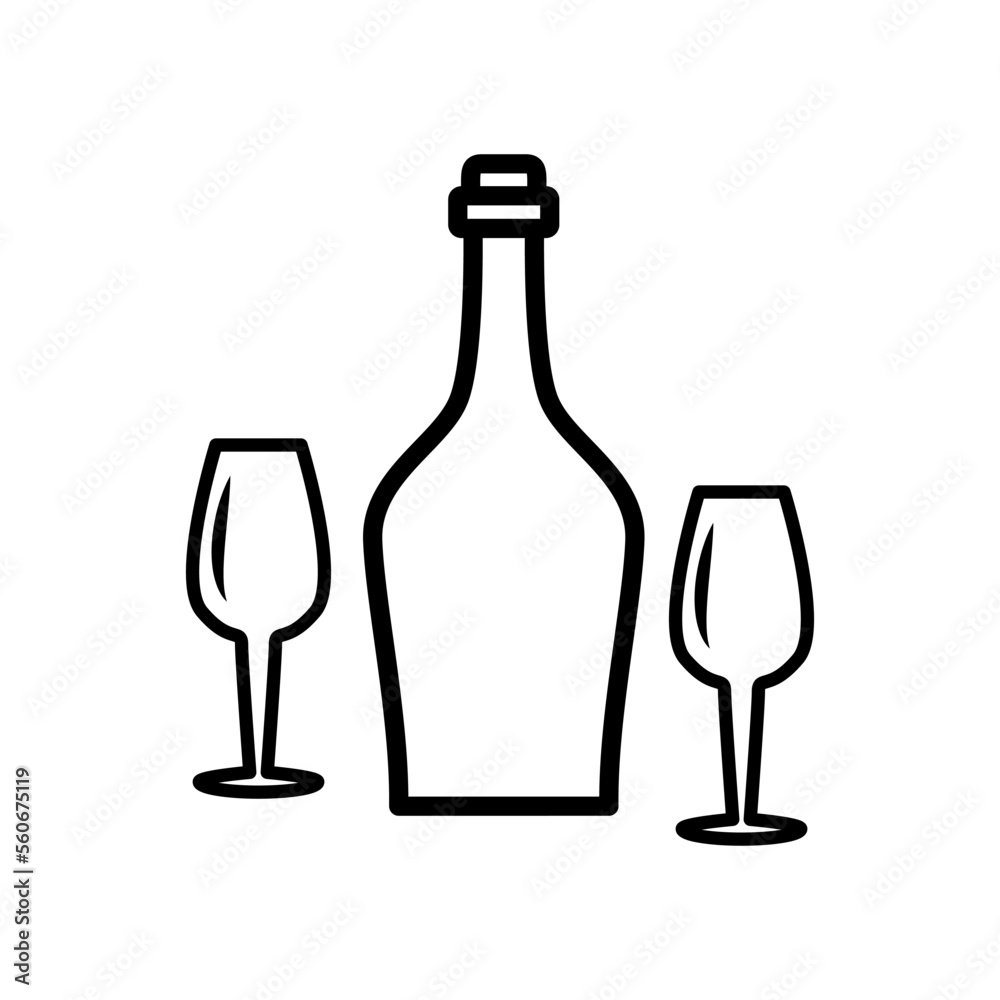 glass and bottles,icon,line, design,flat, style,trendy collection,template glass and bottles,icon,line, design,flat, style,trendy collection,template