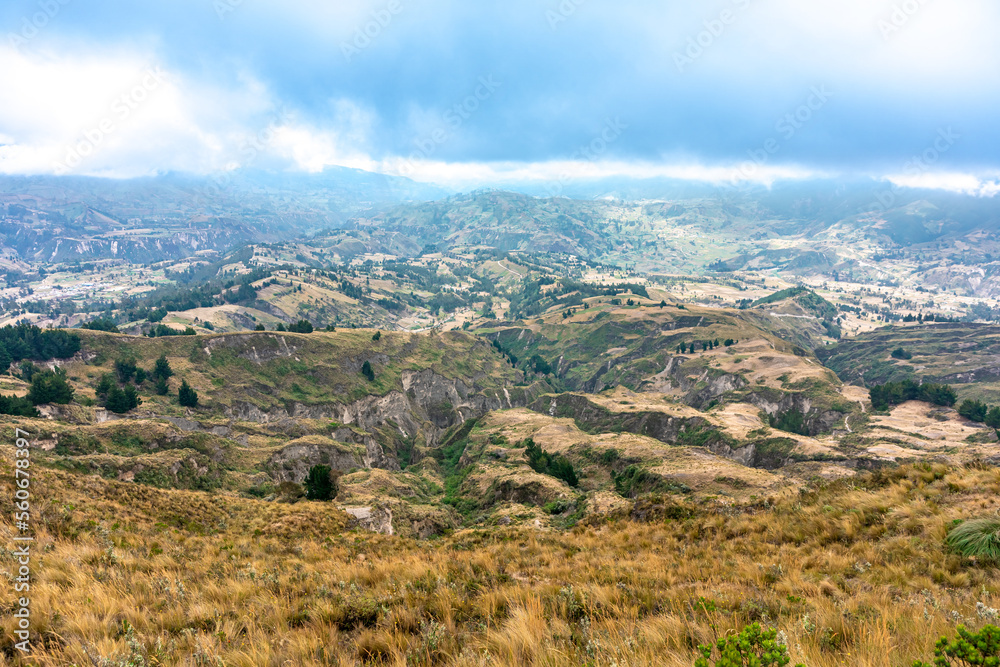natural landscape of ecuador in south america