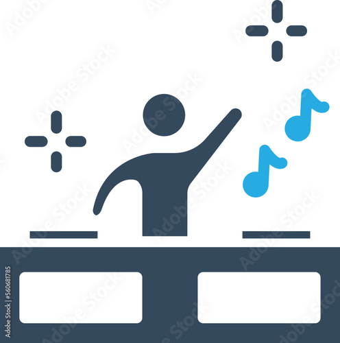 Dj Man Vector Icon
