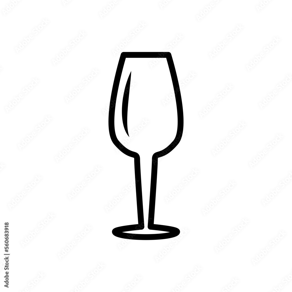 wine glass, icon, line, design,flat, style,trendy collection,template