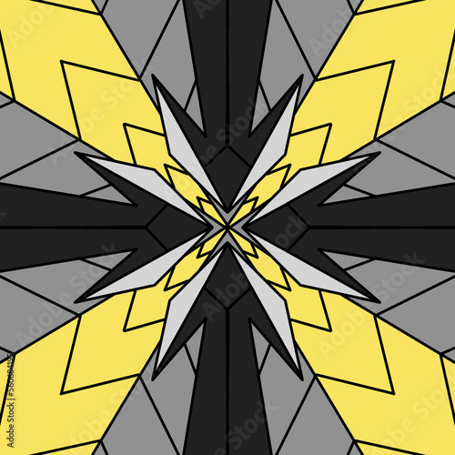 black and yellow abstract