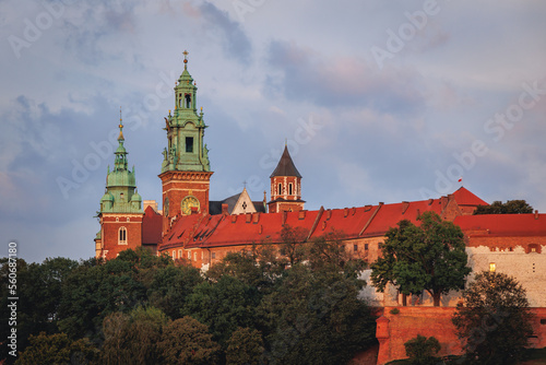 Wawel Royal Castle and Cathedral in Krakow city, Lesser Poland Voivodeship of Poland