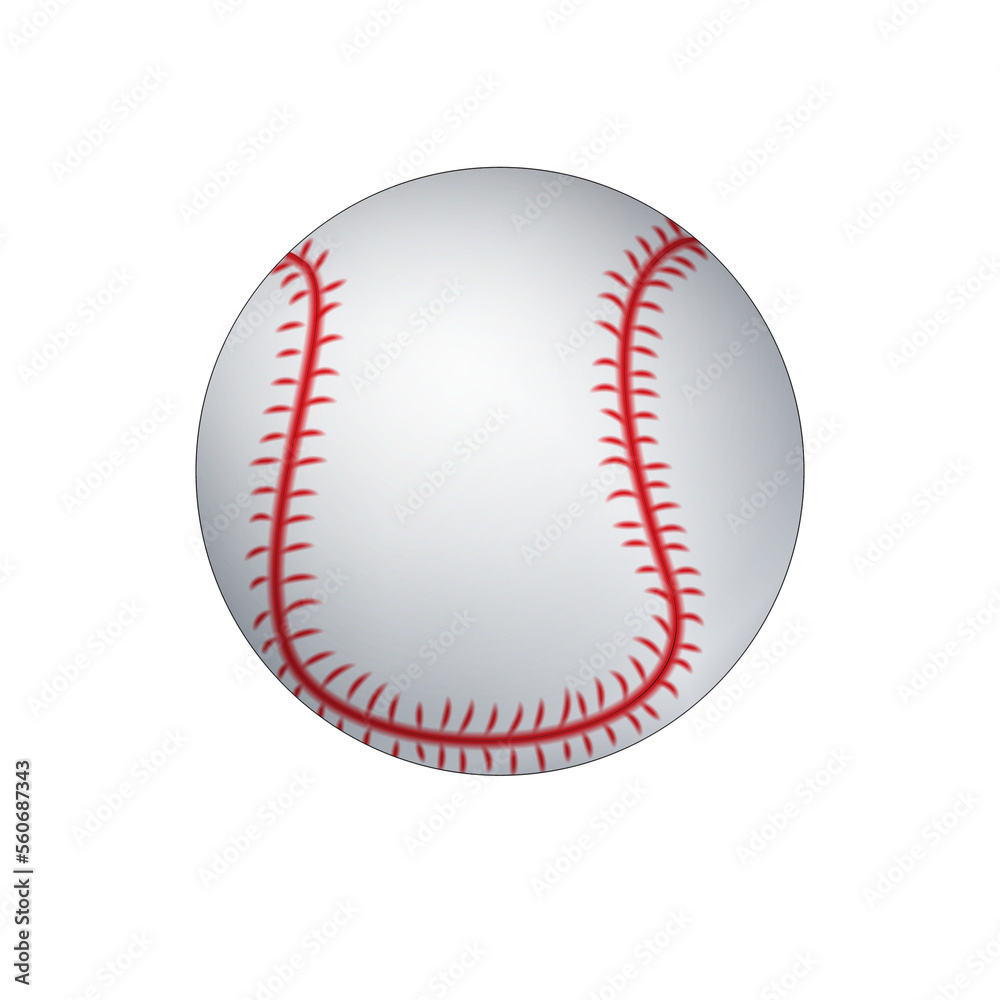 Baseball ball is isolated Baseball ball is isolated