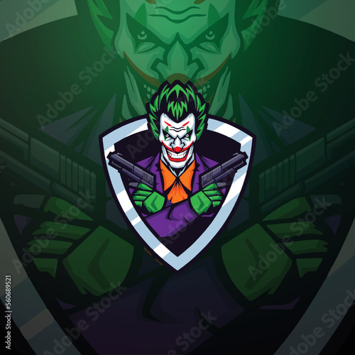 gamer mascot logo design vector illustration