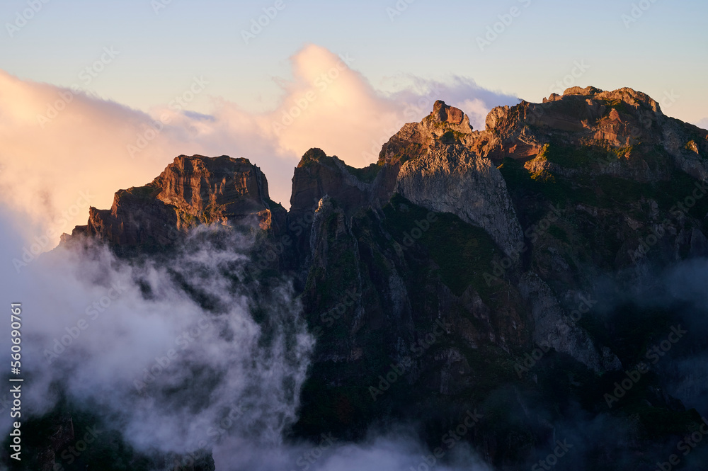 Mountain View over the clouds, Areeiro Madeira