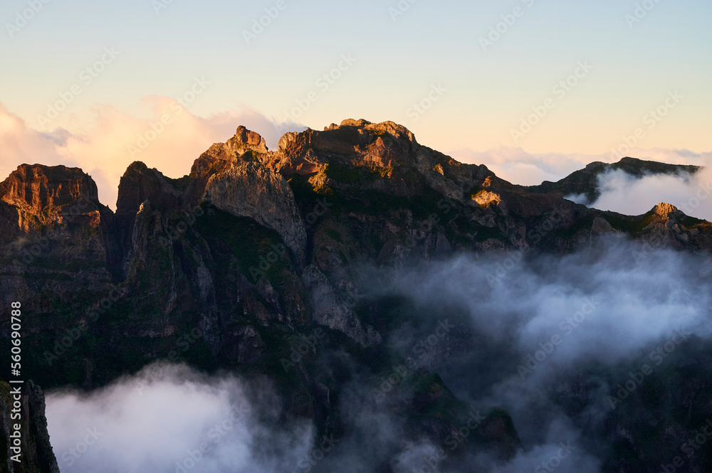 Mountain View over the clouds, Areeiro Madeira