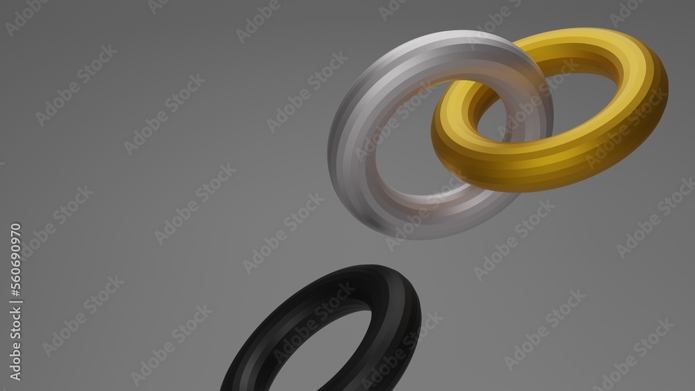 Abstract torus background wallpaper image 3d rendered 8k Abstract torus background wallpaper image 3d rendered 8k