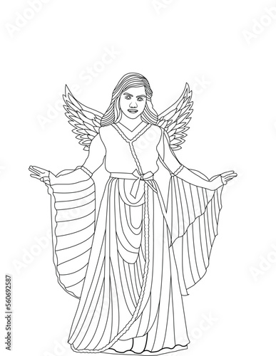 angel Line art