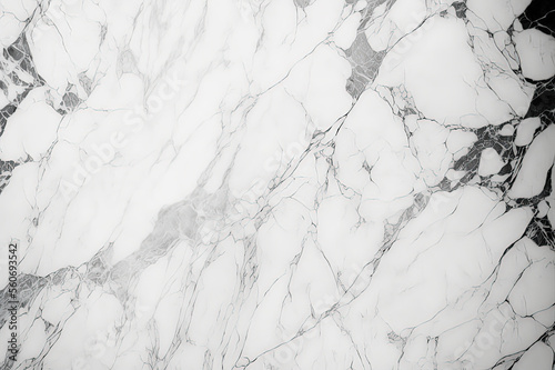 White background marble stone texture, white and grey pattern of stone surface. Generative AI.


 photo