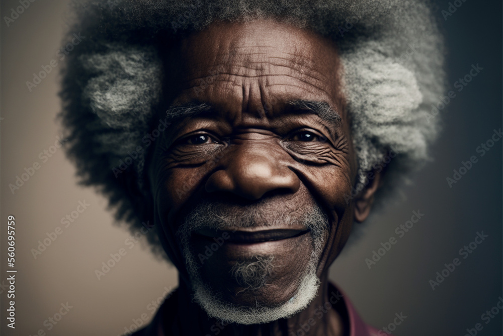 Beautiful elderly man in front of a background Beautiful elderly man in front of a background