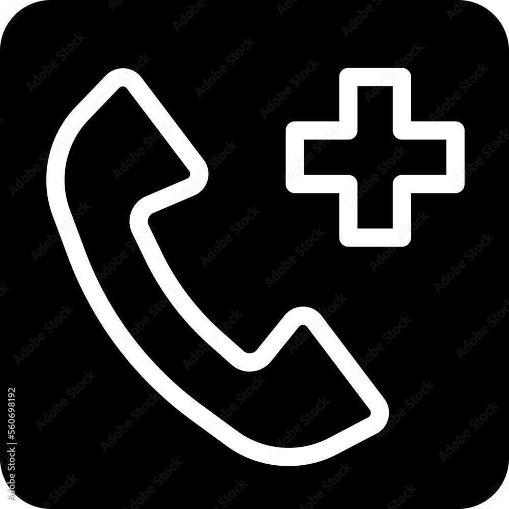 Solid Phone Medical Cross Chat icon