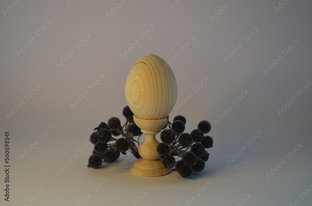egg with black decoration