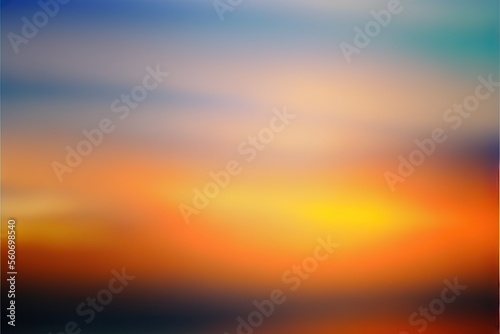 blurred sunset in the sky , ai generated © dasom