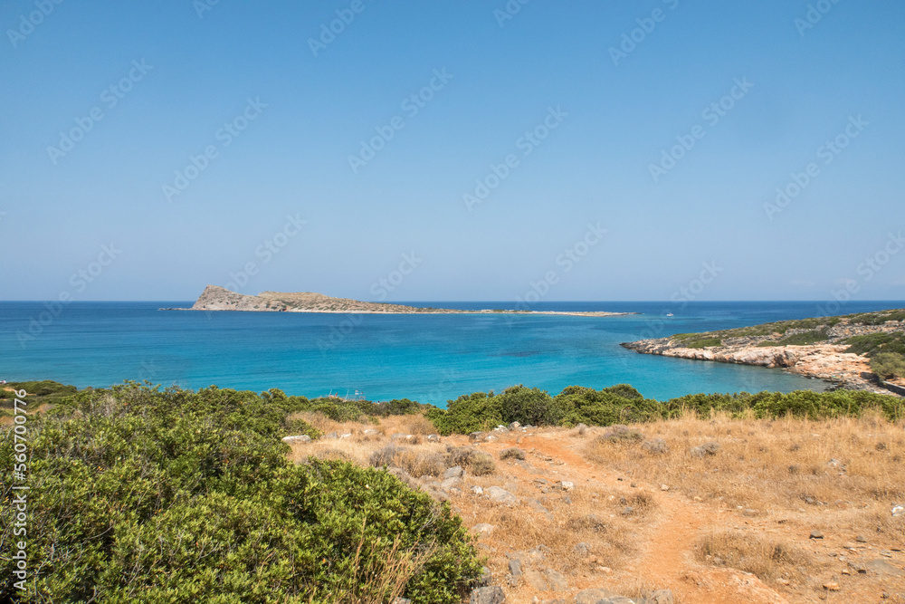 Kolokitha Beach near Elounda in Crete, Greece