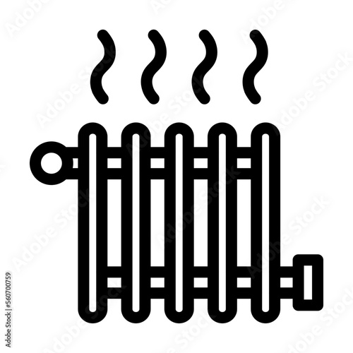 Heat Radiator Icon Design