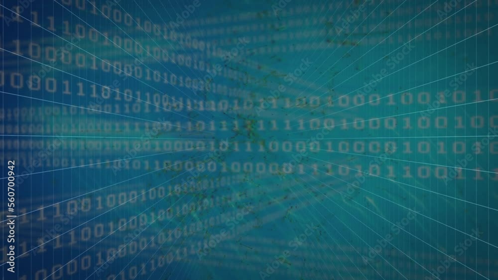 Animation of binary coding and data processing Animation of binary coding and data processing