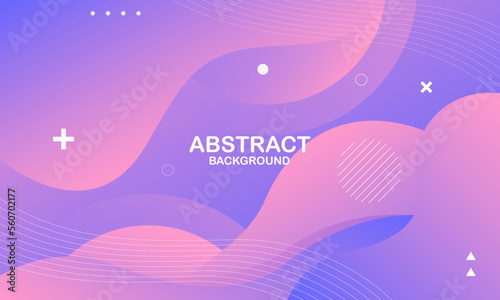 Abstract pink wavy background. Dynamic shapes composition. Eps10 vector