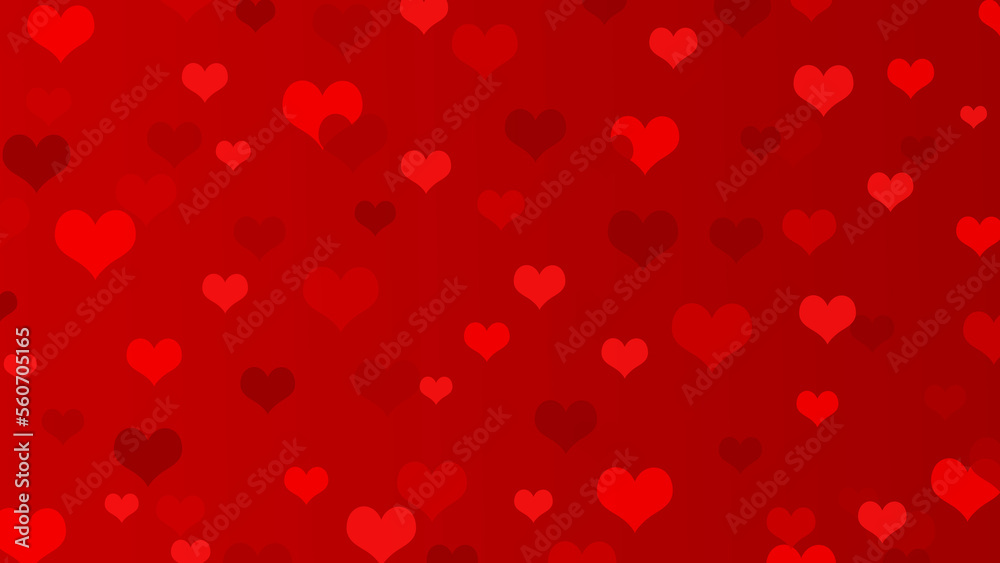 valentine background red with hearts love