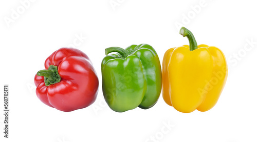 Bell pepper  isolated on   transparent png