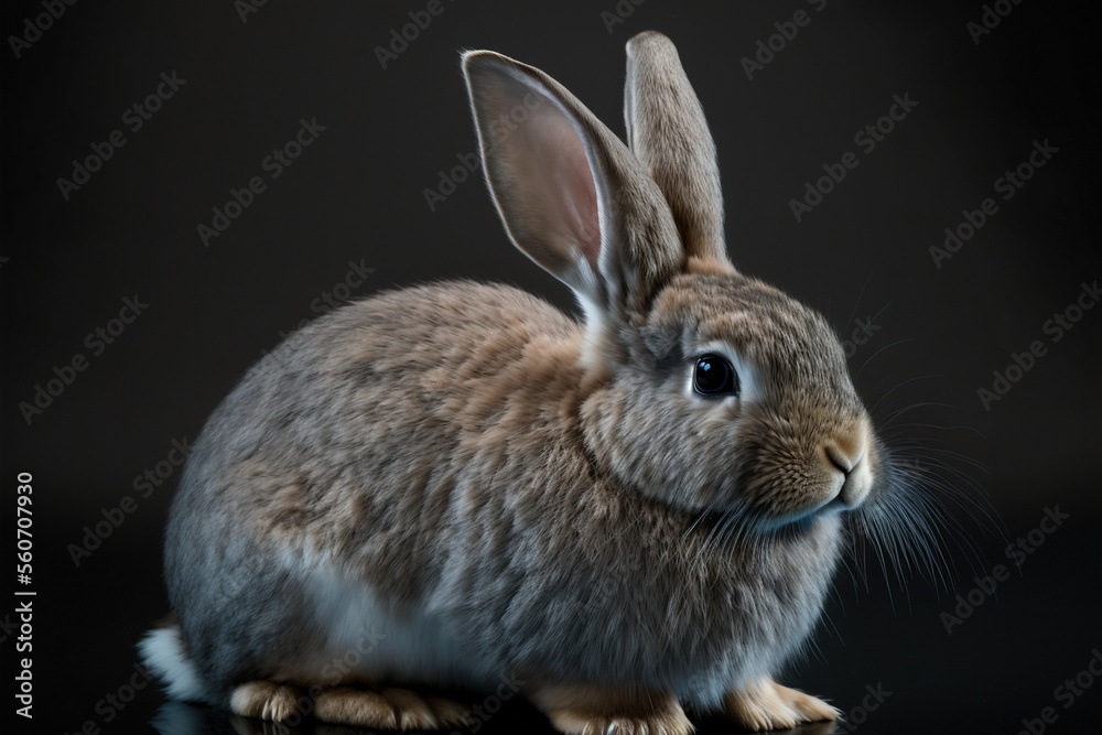rabbit on white background, full body with free space, Made by AI,Artificial intelligence rabbit on white background, full body with free space, Made by AI,Artificial intelligence