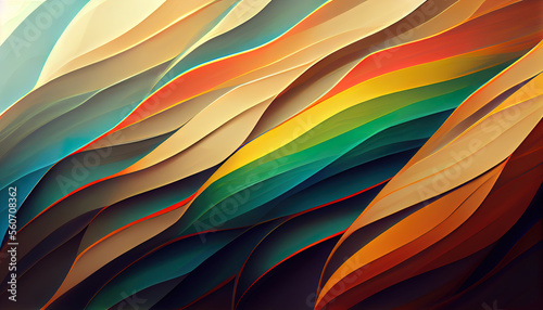 3D art, Diversity and pride wallpaper background illustration © Mukhlesur