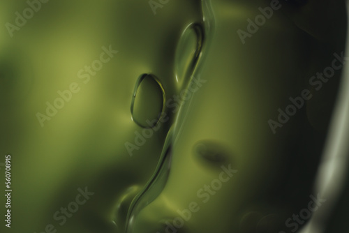 stylish macro photography of aloe gel