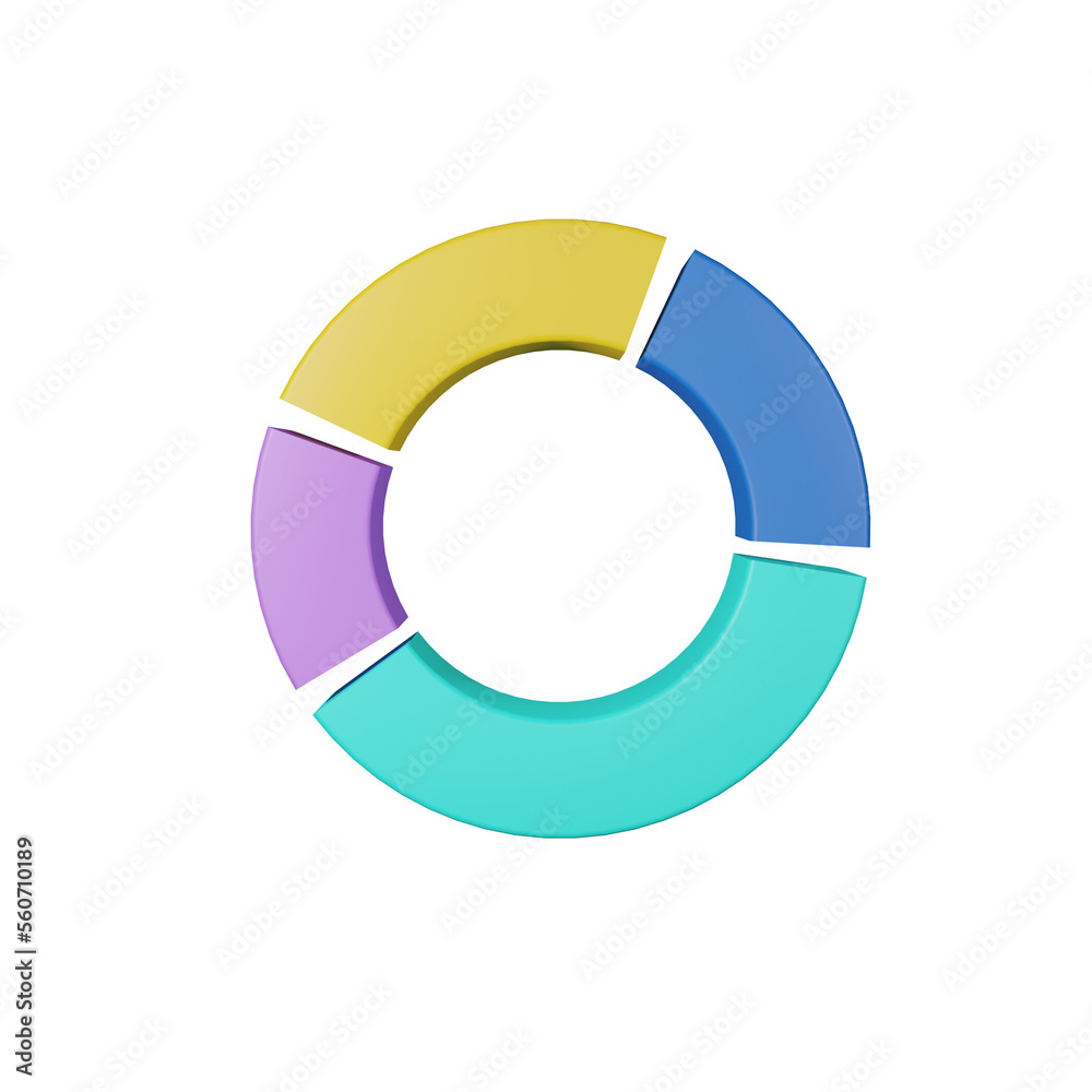 3D diagram concept trend. Trend analysis and project promotion. 3D render illustration 3D diagram concept trend. Trend analysis and project promotion. 3D render illustration