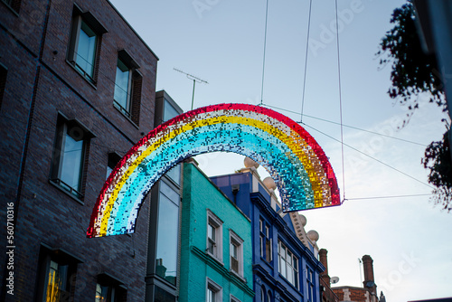 LGTBQ pride month street rainbow photo