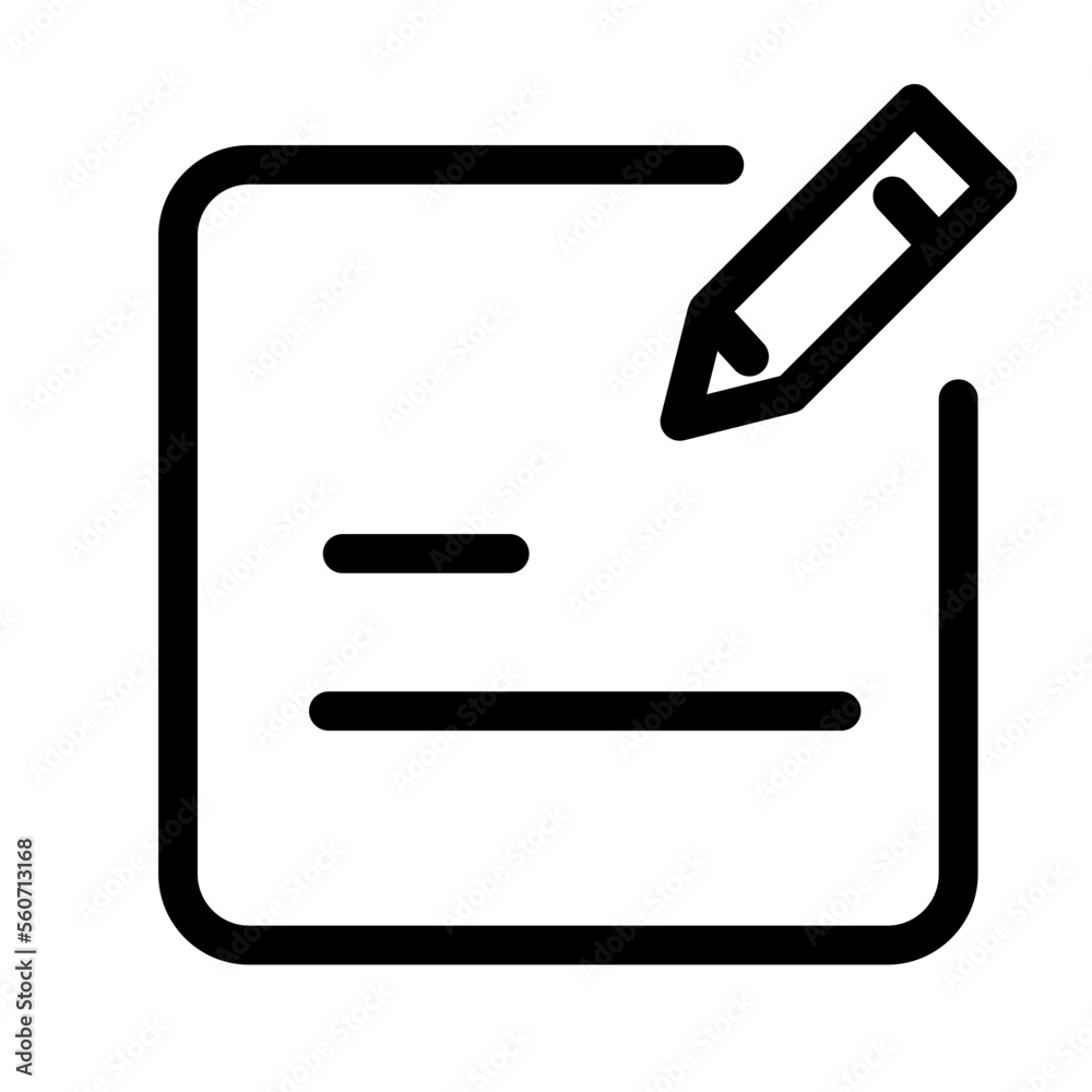 Notes, Edit icon Notes, Edit icon