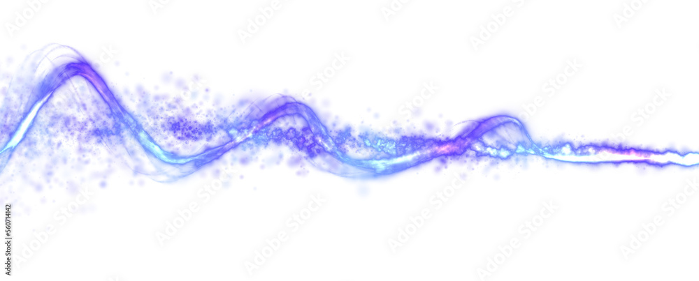Energy flow background, abstract effect with blurry particles, and bright light blue dynamic stripe. Digital art technology, transparent composition. png
