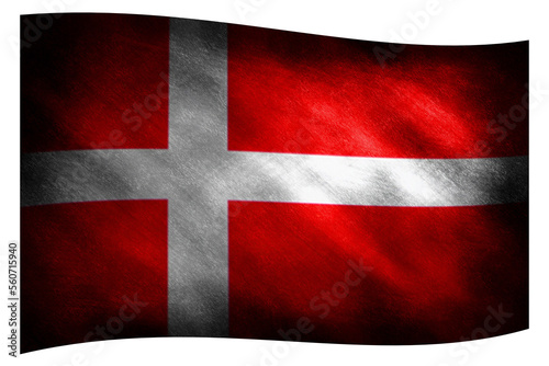 The waving flag of Denmark