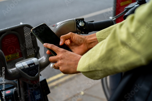 Rental electric bike with phone app photo
