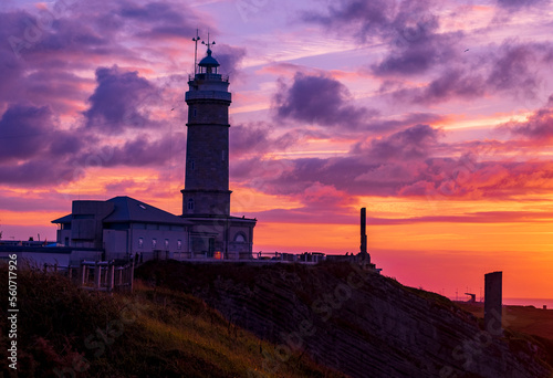 Cabo Mayor lighthouse at sunset