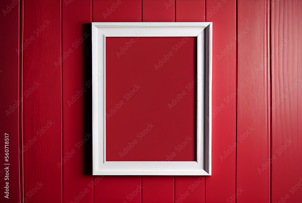 Empty picture frame with copy space for quotes, products, photos Generative AI