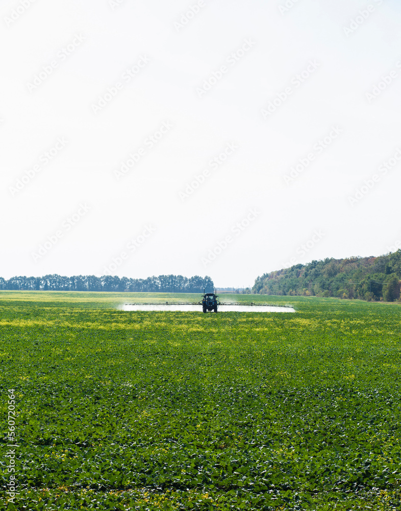 Spreading pesticides