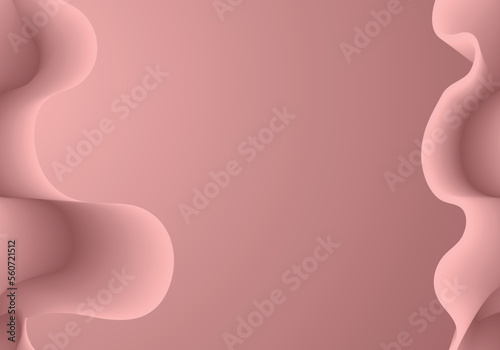 Abstract soft color fluid wave. Duotone geometric compositions with gradient 3d flow shape. Innovation mode vector