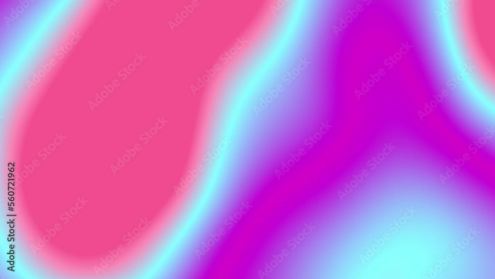 Glowing light blue magenta pink purple peach gradient background. Vibrant neon color transitions for website banner presentation application graphic motion design. Blurred texture colorful template