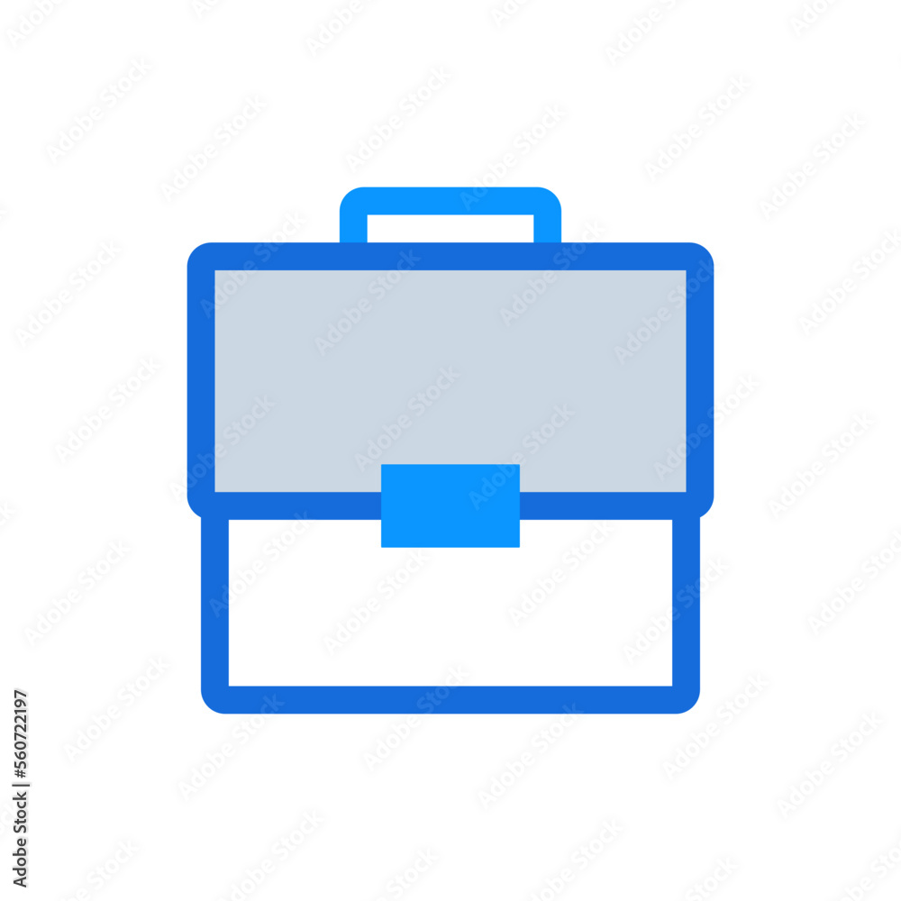 Suitcase business icon with blue duotone style. Vacation, luggage, travel, journey, baggage, bag, trip. Vector illustration Suitcase business icon with blue duotone style. Vacation, luggage, travel, journey, baggage, bag, trip. Vector illustration