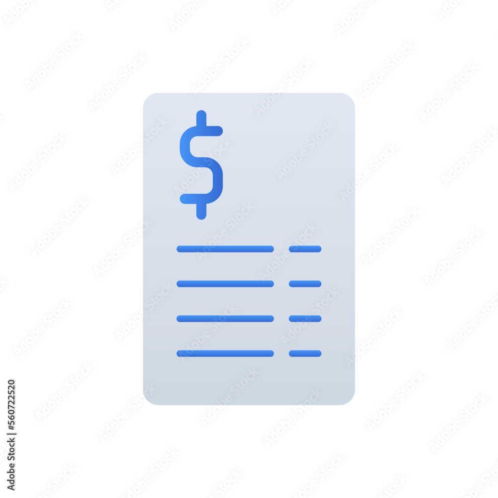 Pricelist business icon with blue duotone style. Purchase, paper, document, bill, invoice, finance, file. Vector illustration Pricelist business icon with blue duotone style. Purchase, paper, document, bill, invoice, finance, file. Vector illustration